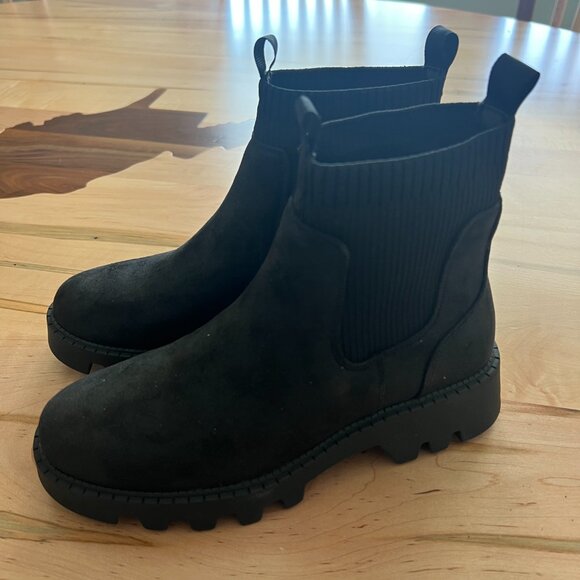 Bull Boxer Chelsea Boot - Black Faux Leather - Womens Size 6 - NEW - Picture 9 of 13